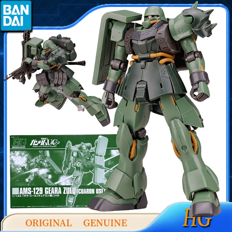 Bandai Model Gundam Hg - バンダイ-子供のためのオリジナルのガンダムアクションフィギュア,アニメのおもちゃ,組み立てモデル,オーナメント,hg AMS-129
