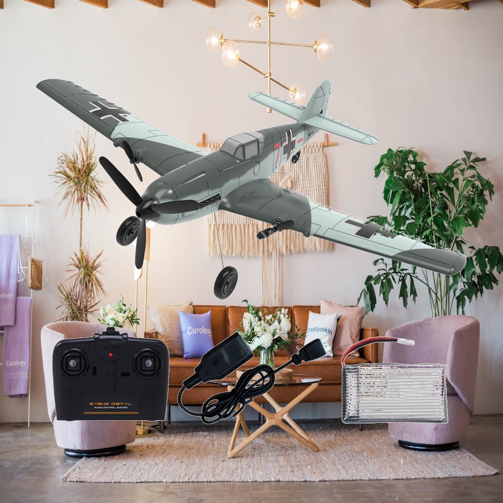 Model Airplane Plastic - RC飛行機 簡単操作 飛行玩具 2チャンネル 簡単に飛ばせる RC飛行機