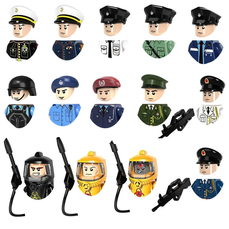 特殊警察都市交通警察ビルディングブロック特殊部隊武器銃器ミニ - Lego Set City のレビューと価格