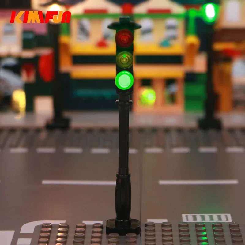 1 個 LED MOC ストリート自動サイクル交通信号灯ビル - Lego Set Creator のレビューと価格